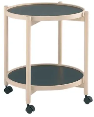 Thomsen Furniture James Beistelltisch - Eiche/Melamin - Natur Eiche - Ø50 cm