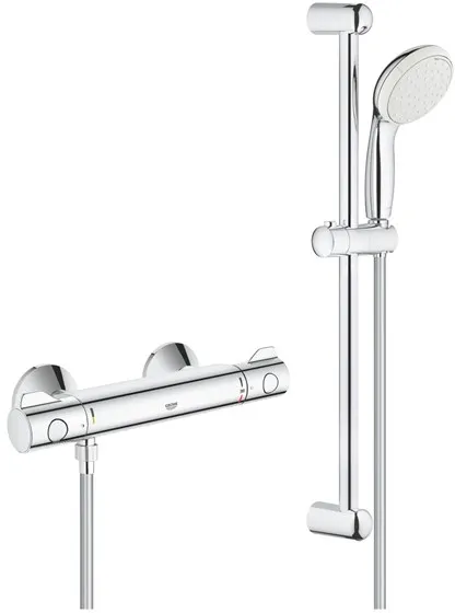 Grohe Tempesta II Duschset, inklusive Grohtherm 800 Duscharmatur, Chrom