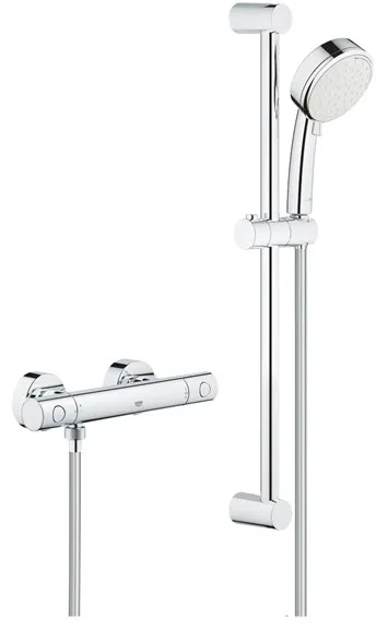 Grohe Tempesta Cosmopolitan 100 Duschset mit Grohtherm 800 Cosmopolitan Duscharmatur, Chrom