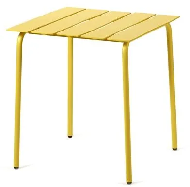Valerie Objects Aligned Gartentisch 70x70 Gelb