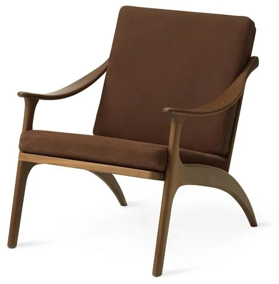 Warm Nordic Lean Back Sessel Teak/Nabuk Terra