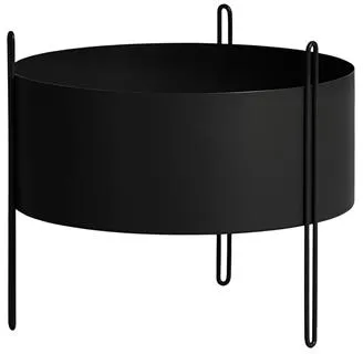 Woud Pidestall Zimmerpflanze Medium Schwarz