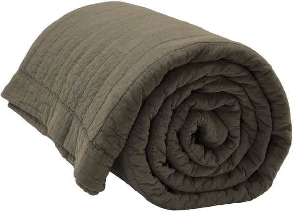 Magnhild, Gepolsterte Tagesdecke, Rinde, 280x280 cm