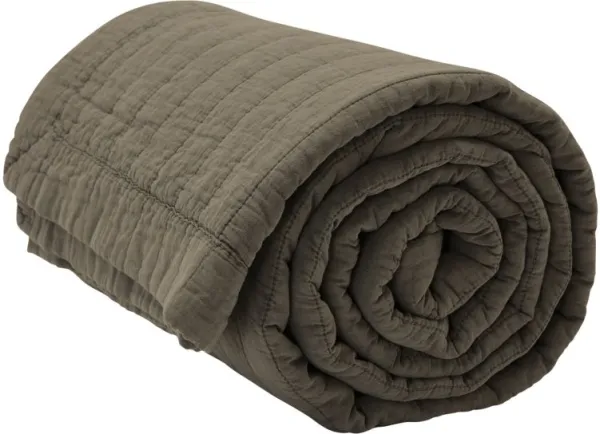 Magnhild, Gepolsterte Tagesdecke, Rinde, 160x280 cm