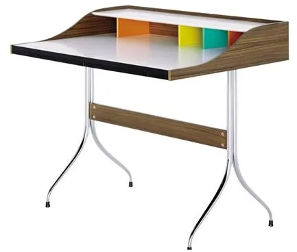 Vitra Home Schreibtisch Nussbaum/Chrom