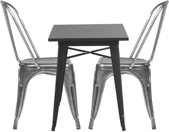 Homeville LaCroix schwarz/transparent Stahl