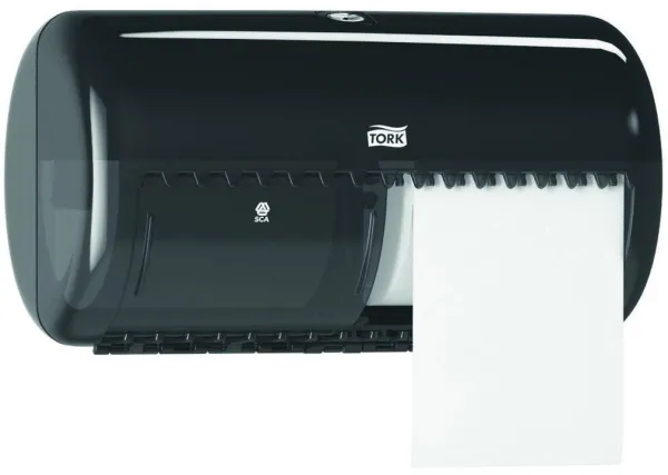 Tork Twin Toilettenpapierhalter, 2 Rollen, schwarz, T4